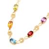 BELLA BOX New Fashion Personality Rainbow Seven-color Plated 18K Gold Color Treasure Bracelet Female Imitation Tourmaline Hand Jewelry