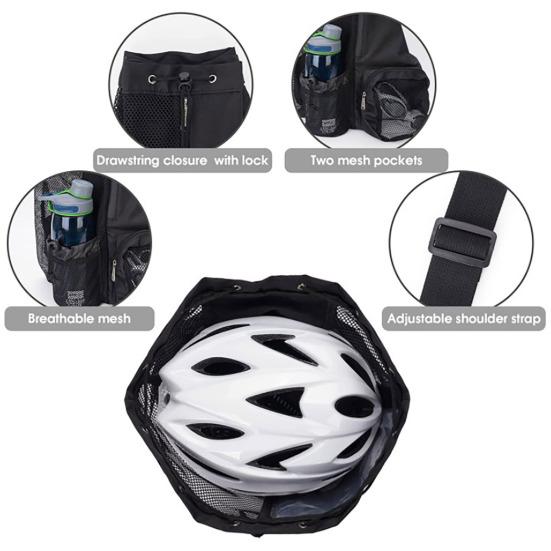 Rucksack Mit Kordelzug – Schwarz, Größe M, Für Sport, Reisen & Strand