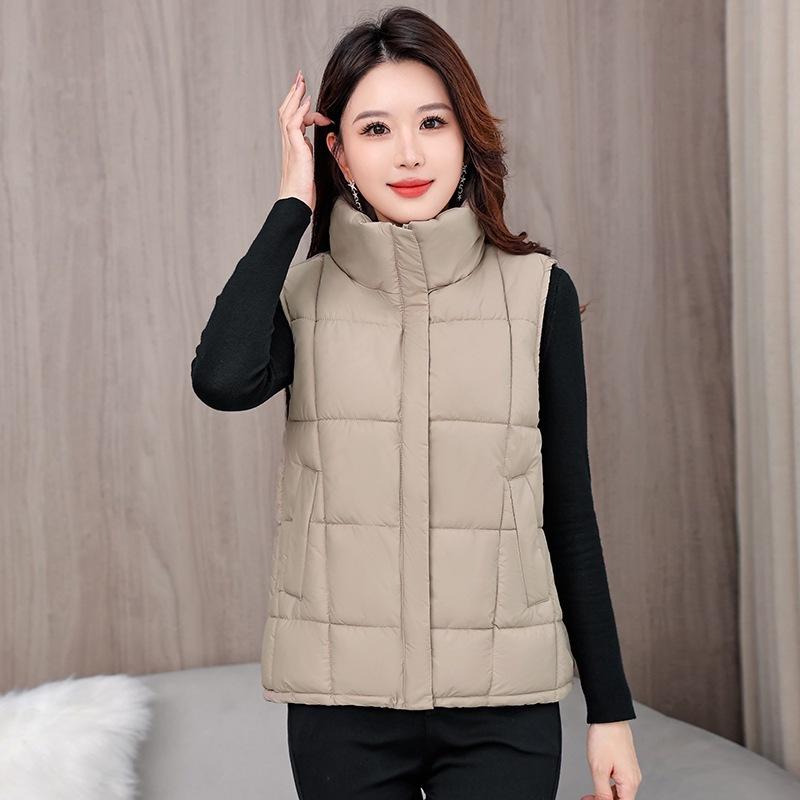 Mom Cotton Vest Women's Winter New Casual Wide Down Cotton Vest Thickened Warm Vest