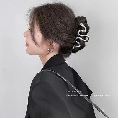 1Pcs Fashion Simple Snake Shaped Wave Metal Hair Claws For Women Girls Party Hair Accessories