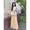2026 Summer Women's Sleeveless Vest & High-Waisted Wide-Leg Pants Set