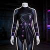 Kpop Dämonenjäger Rumi Zoey Mira Cosplay Catsuit Aus Kunstleder für Halloween Party Performance