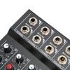 10-Channel Stereo Mixer, 60Hz Black, with Two Master Volume Knobs, for Keyboards, for Clubs and Bars, US Plug