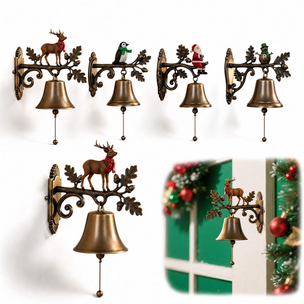 Christmas Hanging Welcome Doorbell for Front Door Holiday Decoration