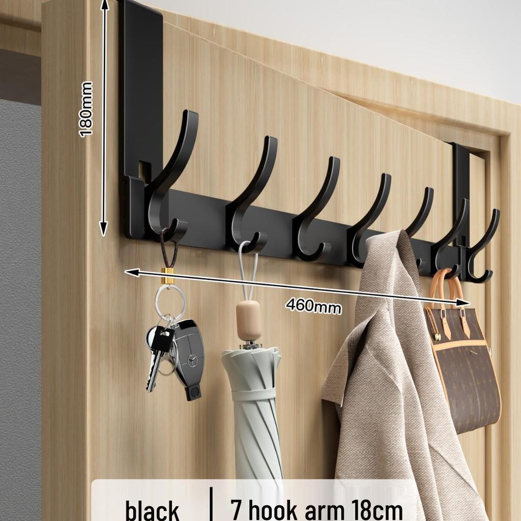 Over-the-Door No-Drill Coat Rack & Clothes Hook