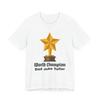 World Champion Dad Joke Teller T-Shirt | Trophy Graphic Tee