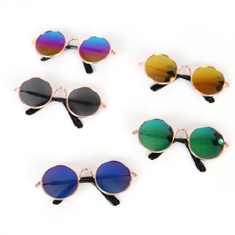 Pet Sunglasses Retro Dogs Round Sunglass Cosplays Accessory for Cats Small Dogs