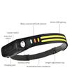 USB Rechargeable LED Sensor Headlamp Built-in Battery Head Flashlight Headlight Led Head Torch Camping Fishing Search Light
