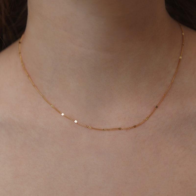 TATIANA (925 Silver) Monorail Chain Necklace NZ2161