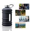 Schwarzer Outdoor-Sport-Fitnessbecher Tragbar Große Kapazität Wasserbecher 2,2L Überdimensionierte Plastik-Wasserflasche