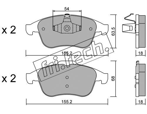 Alvadi Fri.tech. Brake Pads 819.2 Rozmiar 047