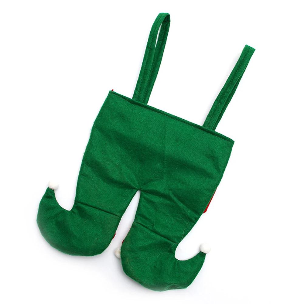 Christmas Elf Candy Bags Velvet Bags Santa Claus Pants Handbag Bags For Packaging Festival Party Decor Xmas Tree Decoration 2025