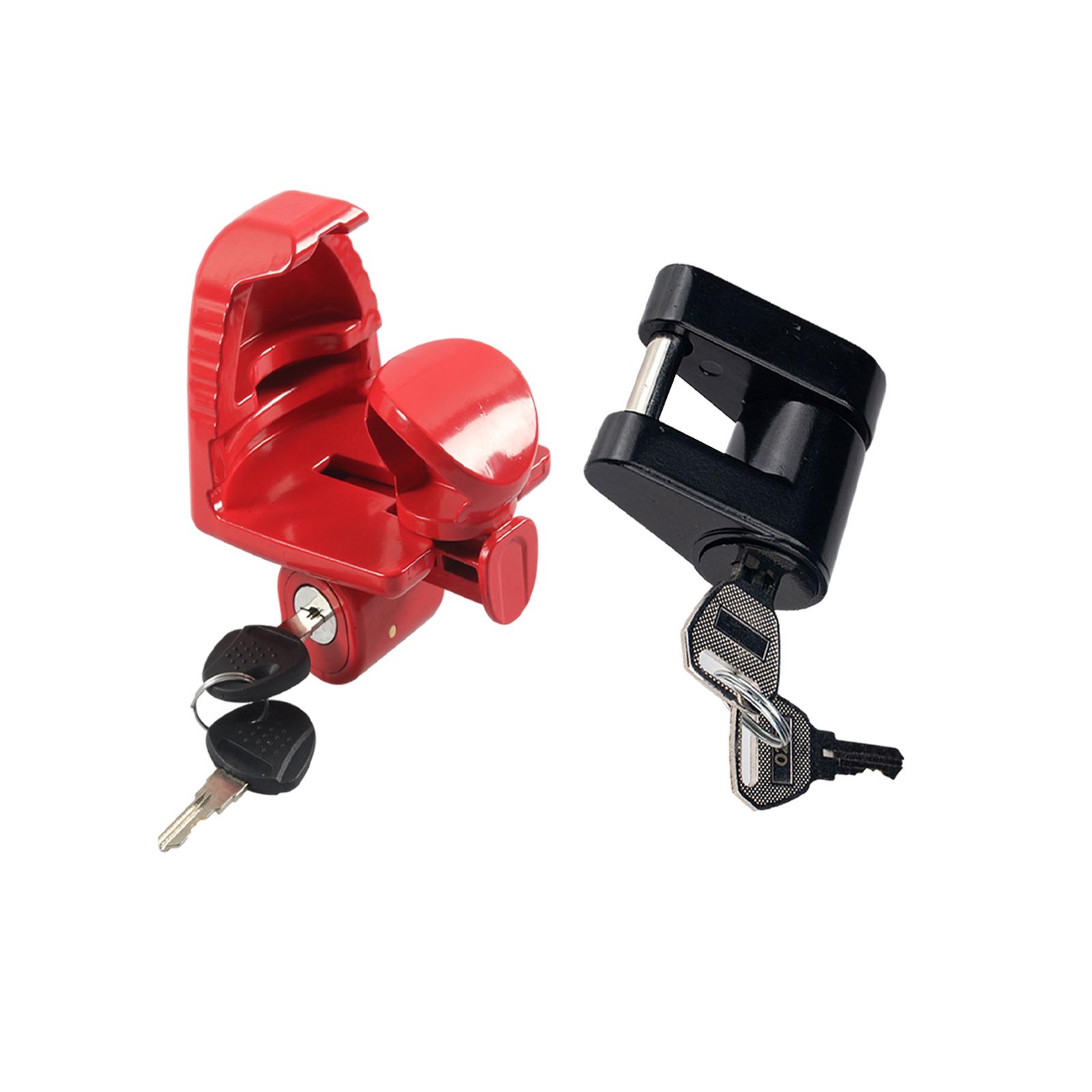 

Замок для прицепа Rv, замок для фаркопа 2-5/16 дюймов, 1-7/8 дюймов красный черный