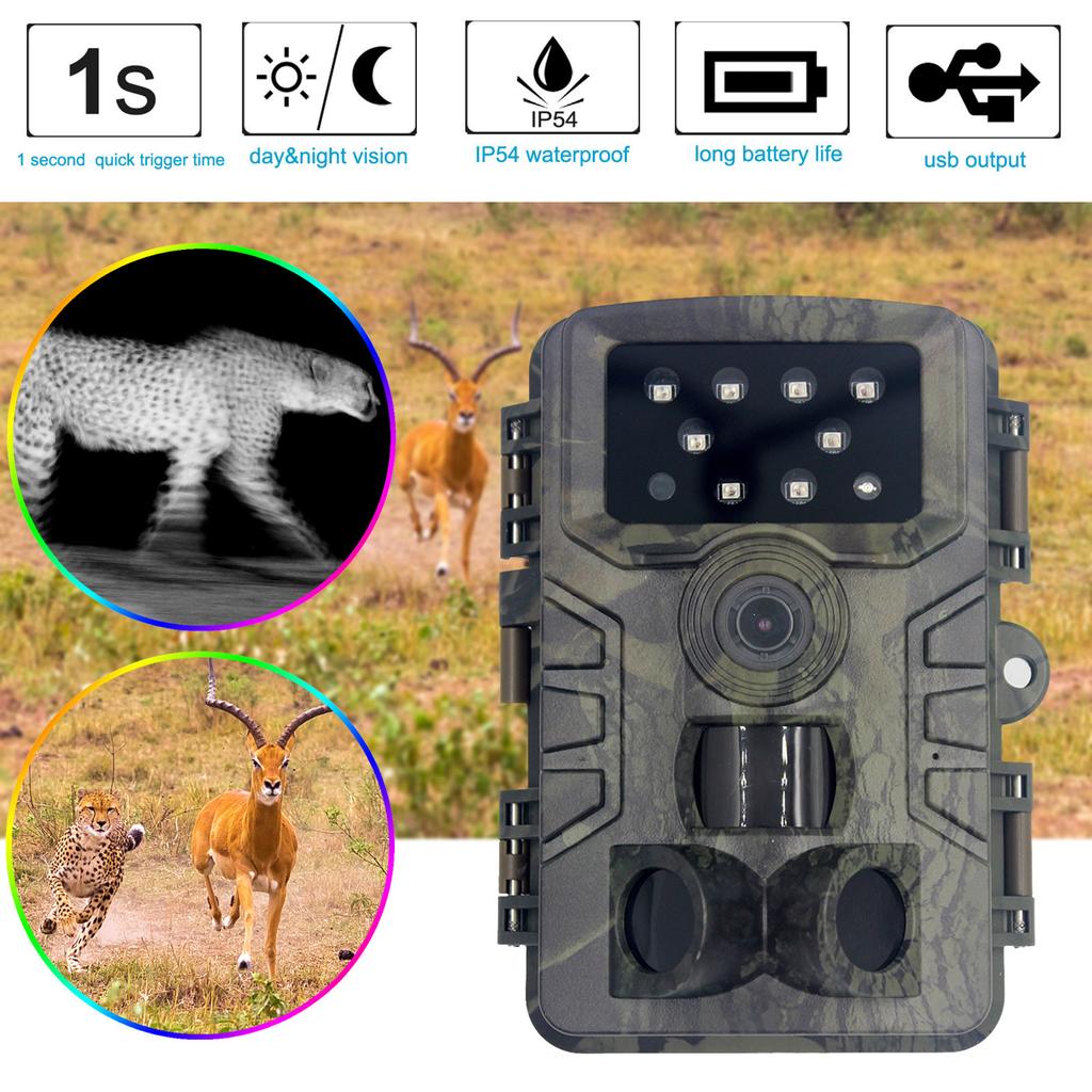 HD Hunting Trail Camera-Waterproof Monitoring Red Infrared Induction Outdoor Cam HD Hunting Trail Camera-Waterproof Monitoring Red Infrared Induction Outdoor Cam