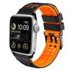 Uhrenarmband für Apple Watch Series 10 42 mm/9 8 7 41 mm/SE (2023) SE (2022) SE 6 5 4 40mm/3 2 1 38mm Zweifarbiges Armband Verstellbares Silikonarmband