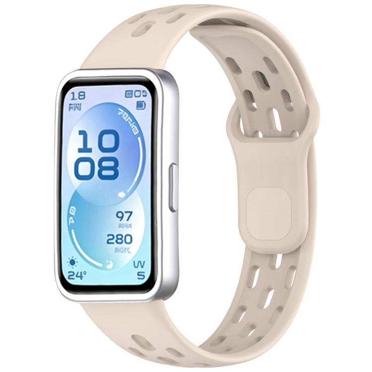 Honeycomb‑Breathable Silicone Watch Band For Huawei Band11 /11 Pro /11 Pro NFC