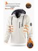Herren Winter Plus Samt Verdickte Kapuzenjacke für Outdoor-Sport & Freizeit