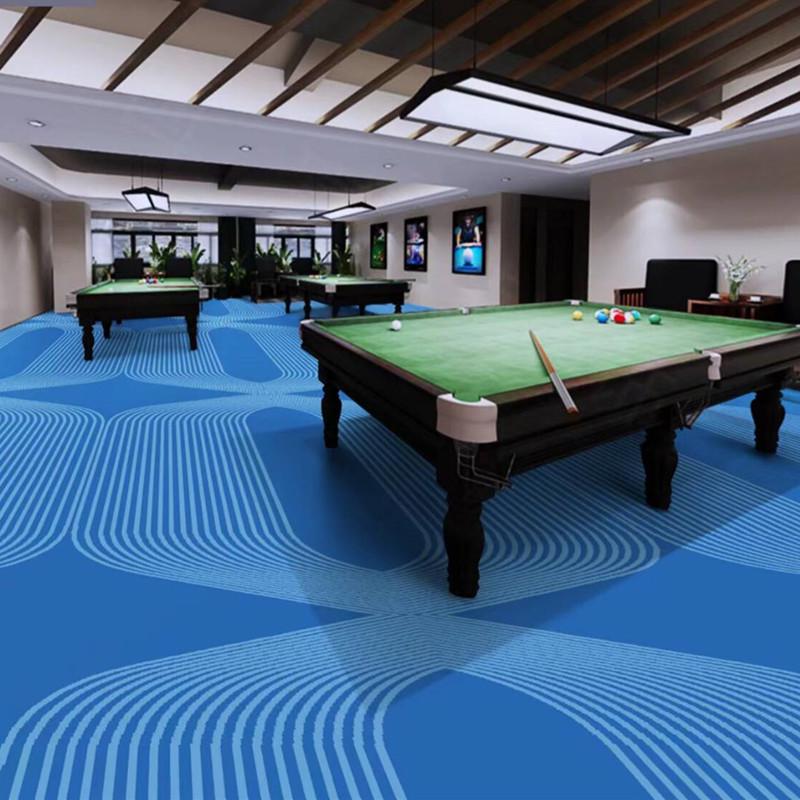 Luxury Printed Carpet for Hotel Billiard, Game, and Recreation Rooms – Wall-to-Wall Hallway and Private Room Flooring