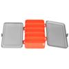 Fishing Lure Box Reversible Lure Case Double Sided Plastic Bait Storage Box OrganizerRed