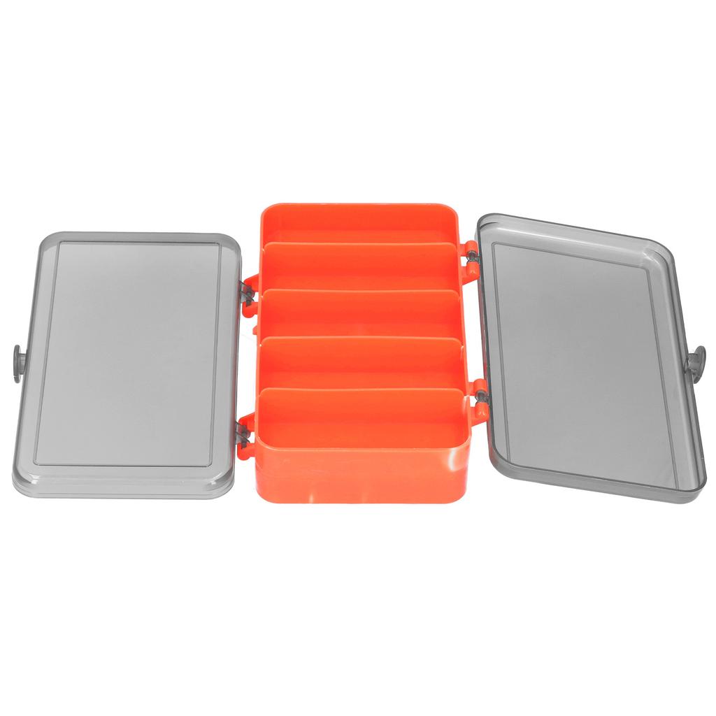 Fishing Lure Box Reversible Lure Case Double Sided Plastic Bait Storage Box OrganizerRed