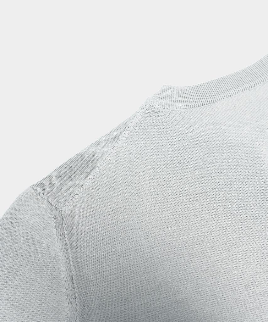 BIRBANTE Cool Mellow Crewneck Knit - Light Gray