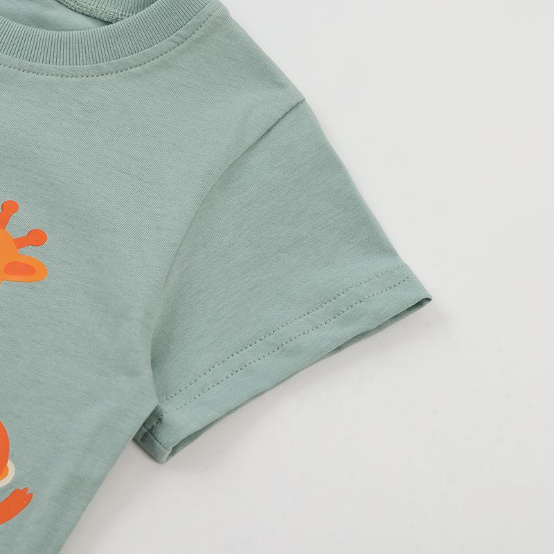 Little Maven Children's Clothes Baby Boys 2026 New Summer Kids Clothes Children's Clothing Cartoon Animals T-shirts