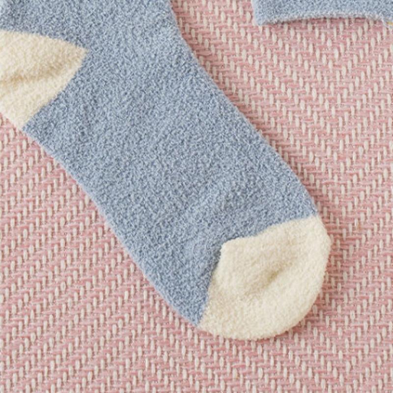 Monfoot Women S Two Tone Color Sleep SockS