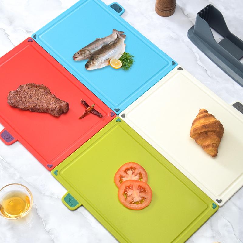 PP classification cutting board kitchen household set cutting board four-piece set fruit complementary food chopping board kitchen cutting board