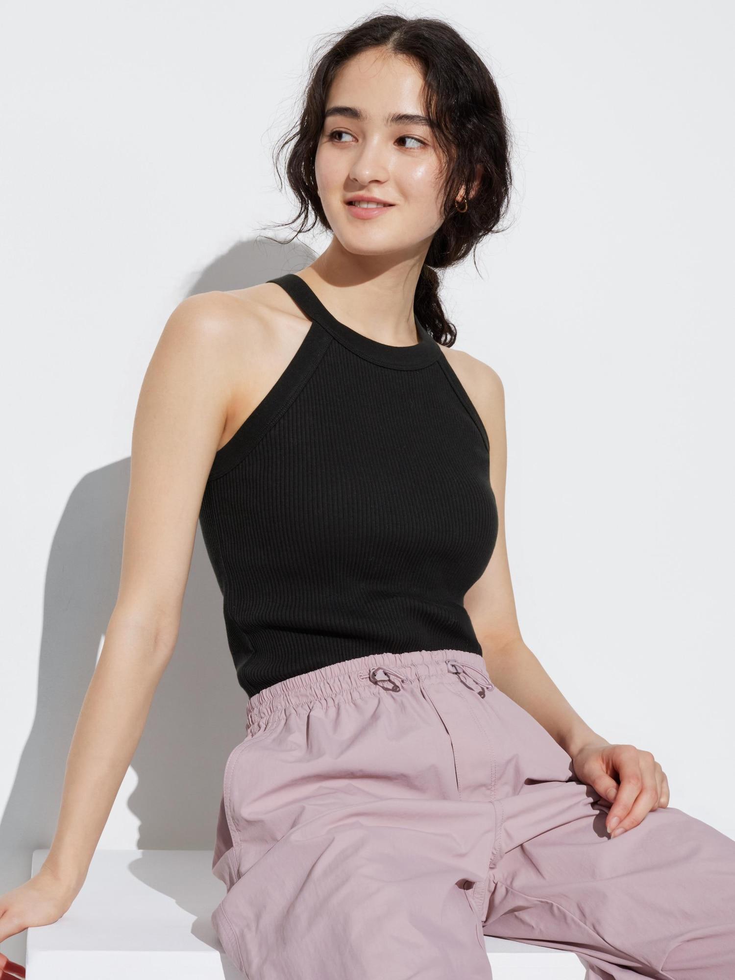 

Uniqlo Japan Halter Neck Bra Tank Top 09 BLACK/3XL