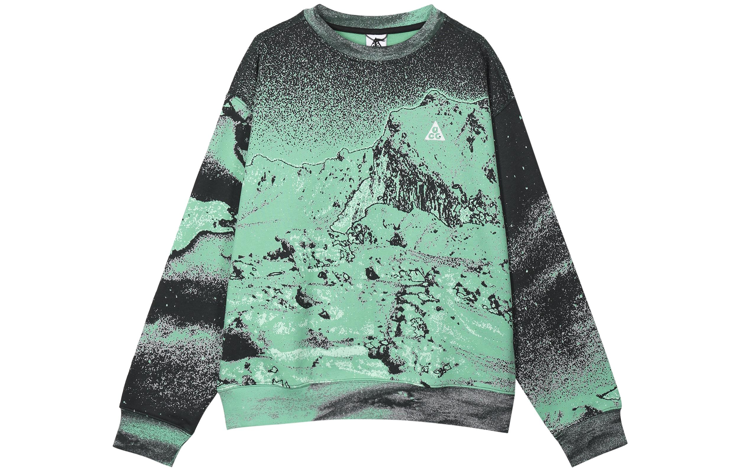 Nike Sweatshirts Unisex Green Crew Neck Moderate Regular DQ5792-369 S