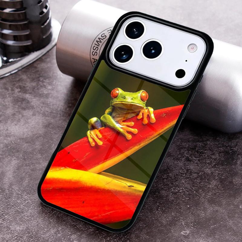 Blue Frog Tropical Rain Forest Phone Case For iPhone 17 16 15 14 13 12 11 Pro Max Plus 17Air Soft Silicone Cover