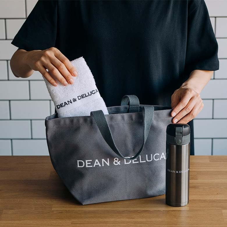 DEAN DELUCA Hand Towel Gift 300 x 300 Perfect for Gifts and & Box, mm, 100% Cotton, Celebrations.