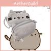 Niedliche mollige graue Katze Plüsch Make-up Tasche für Mädchen Kosmetik Organizer Beutel