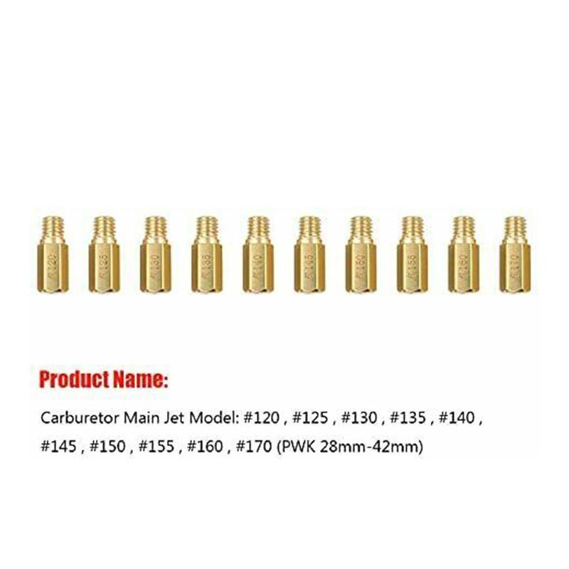30 pezzi getto lento carburatore getti principali + 10 pezzi getti lenti/kit getto pilota per carburatori PWK Keihin OKO