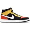 Jordan 1 Mid Black Amarillo Orange 852542-087