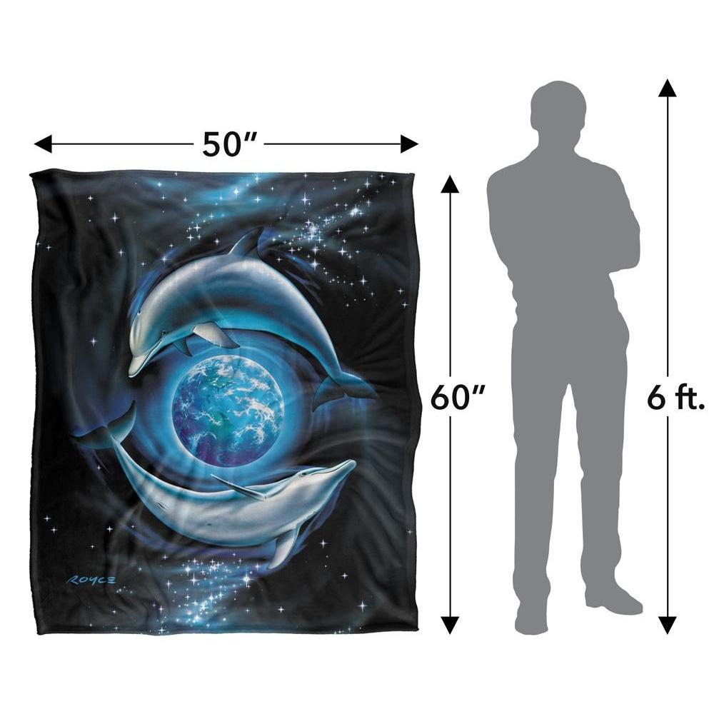 Royce McClure Silky Dolphin Planet Supersoft Decke