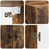 Wall Cabinet Smoked Oak 66 x 34.5 x 90 cm Engineered Wood