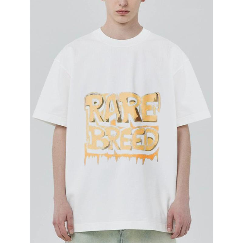 Rare Breed Graphic T-Shirt Black Bold Text Print Streetwear Fashion Casual Wear