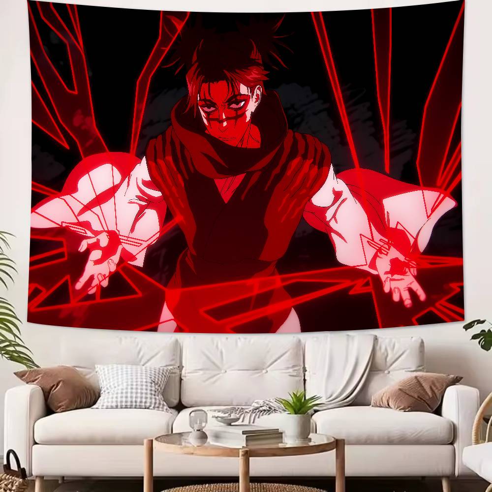Cool Hot JJujutsuS KKaisen Tapestry Decoration Bedroom Dormitory Background Cloth Holiday Home Party Living Room Club Tapestry