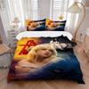 Surreal Music Album Cover Print 3Pcs Bedding Set,Duvet Cover with 2 Bedro,Pillowcase Home Birthday Gift