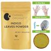 CARMEL ORGANICS Indigo Leaves Powder (340 Grams) – Natural Hair Colorant for Black/Brown Hair, Includes Gloves & Hair Cap, Indigofera Tinctoria
