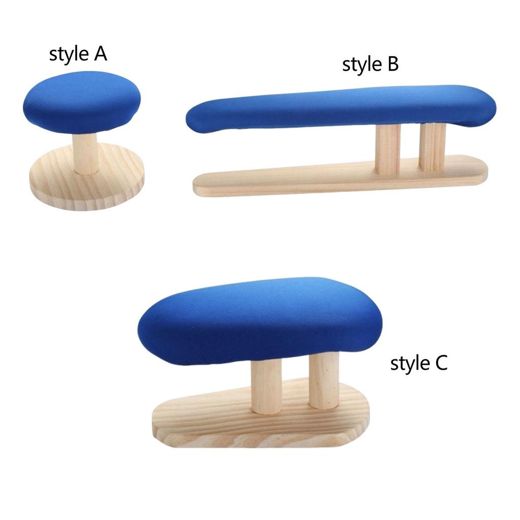 Desktop Wooden Ironing Board for Apartment, Dormitory Compact Multipurpose with Stable Base