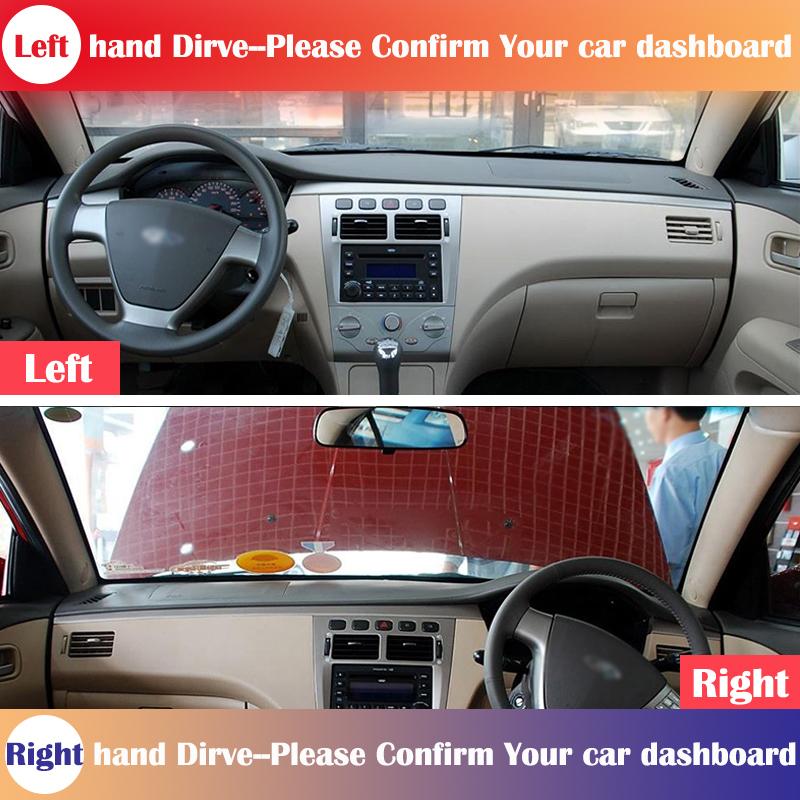 for Chery A5 Fora Alia Elara MVM 520 530 Vortex Estina Anti-Slip Dashboard Cover Protective Pad Car Accessories Sunshade Carpet