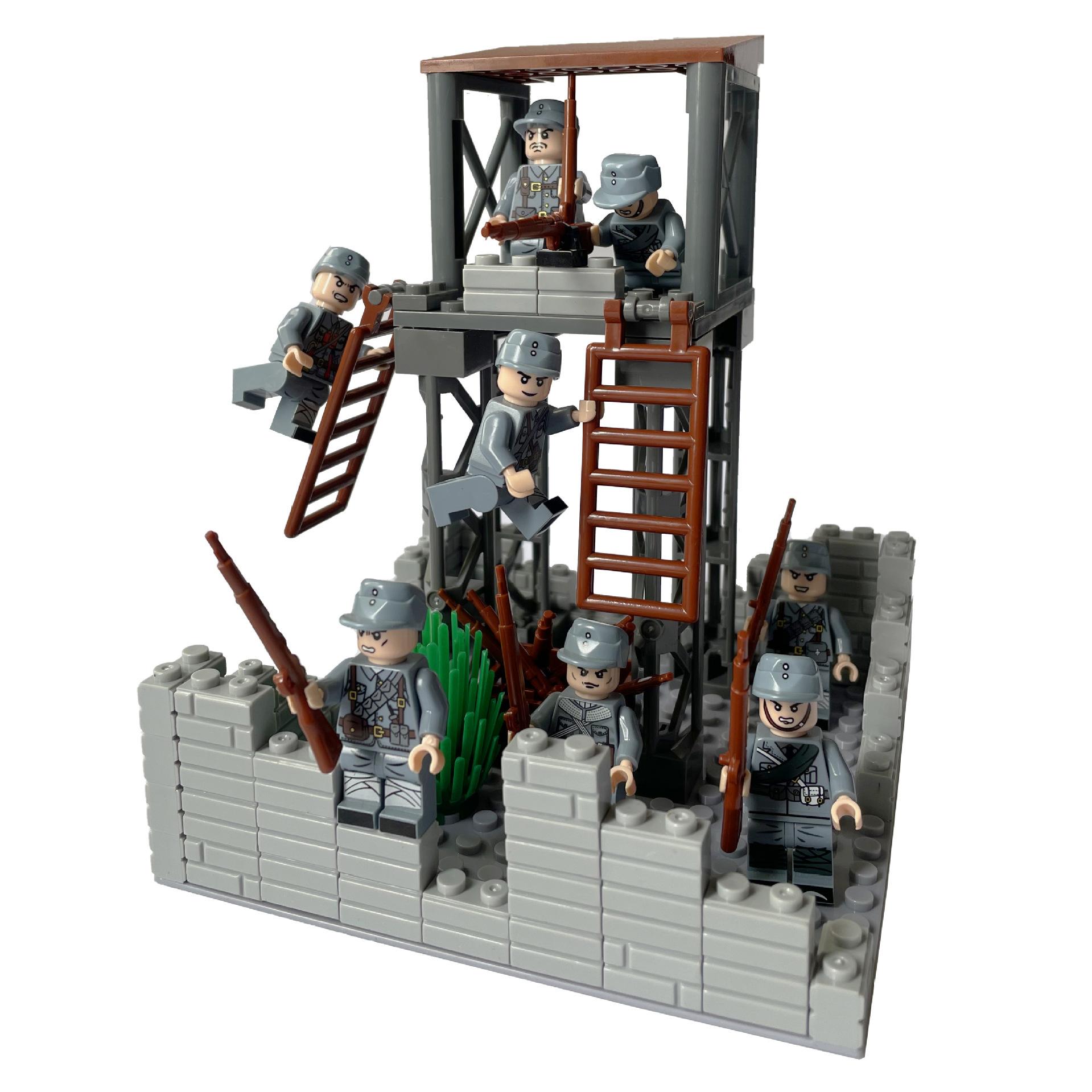 

Военная кукла строительный блок восемь добровольцев солдат кукла головоломка игрушка