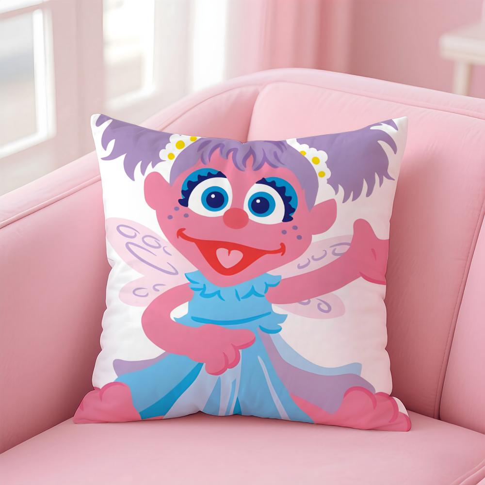 AAbby Cadabby Cushion Cover Pillowcase Short Plush Invisible Zipper Room Sofa Cushion Cover