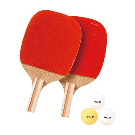 KAISER Table Tennis Racket Set D Pen Holder KW-015 with Ball and Case for Practice