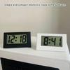 Small Digital Clock Mini Car Clock with Large LCD Display for Office Vehicle Home Table Battery Operated Desk Clocks
