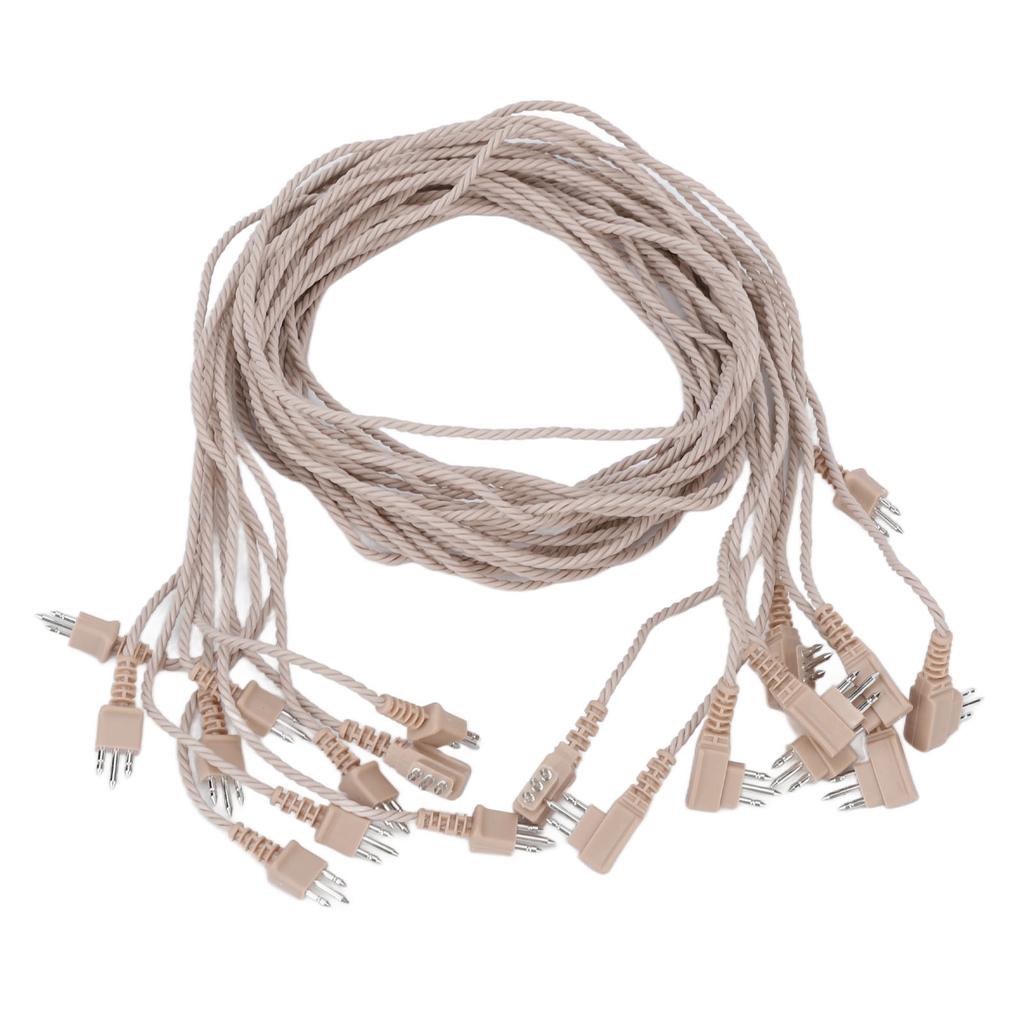 10pcs 3 Pin Hearing Aid Receiver Cable Portable Wear Resistant PVC Hearing Aid Replacement Cord for Hearing Aids
