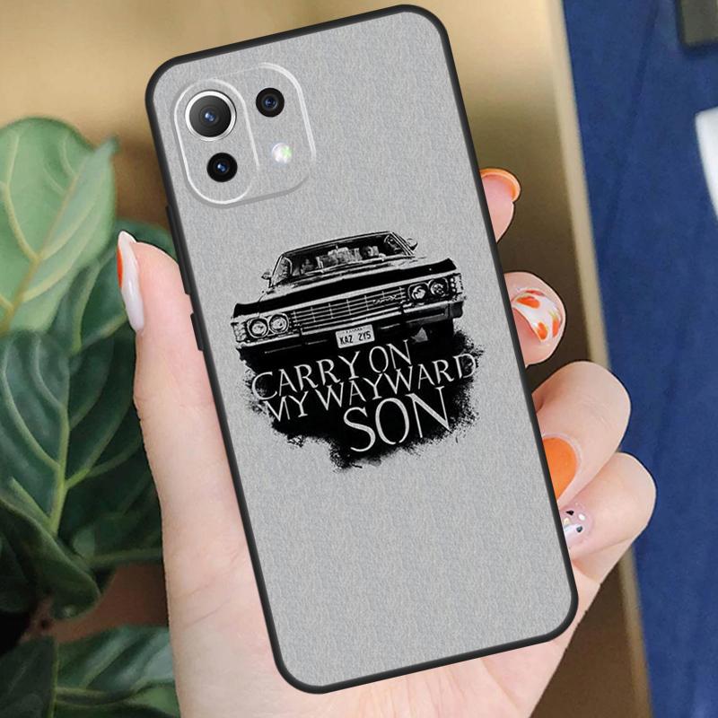 Supernatural CARRY ON MY WAYWARD SONS Hoesje Voor Xiaomi 13T 13 14 Pro 11T 12T 12 Lite 12X POCO F5 X3 X4 X5 Pro F3 F4 M5s C65 Cover