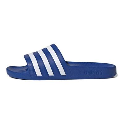 Adilette Aqua Outdoor Flat Sports Rubber Sole Non-Slip Slide Sandals Women Footwear Blue White EG1605